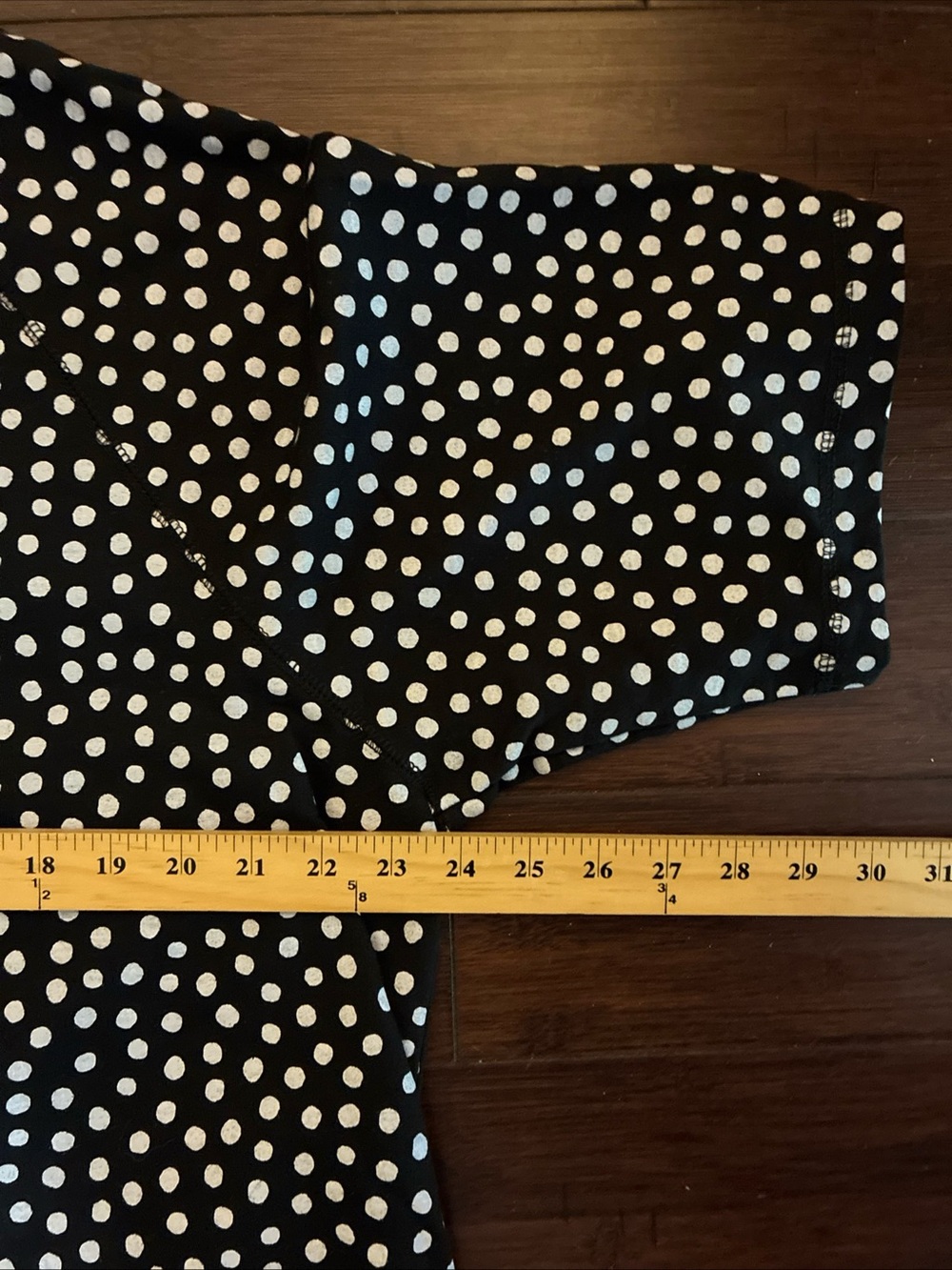Dreams & Co. Plus 24W Black & White Polka Dot Short Sleeve Beach Cover Up Zip up - Picture 11 of 16